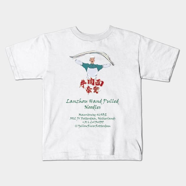 Fasbytes Lanzhan Hand Pulled Noodles Kids T-Shirt by FasBytes